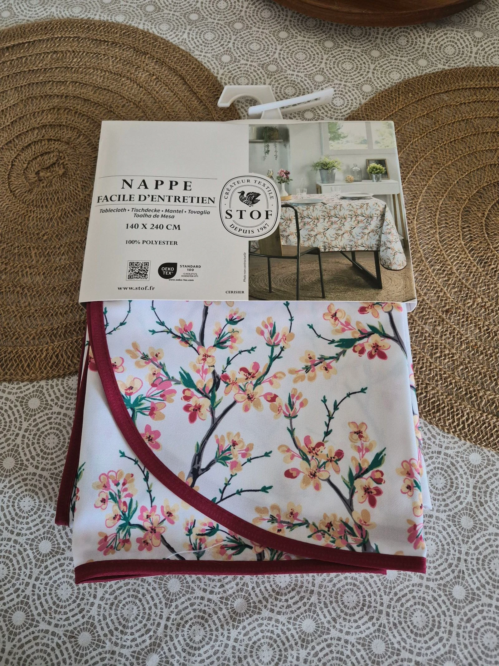 Nappe 140x250 cm fabriqué en France 